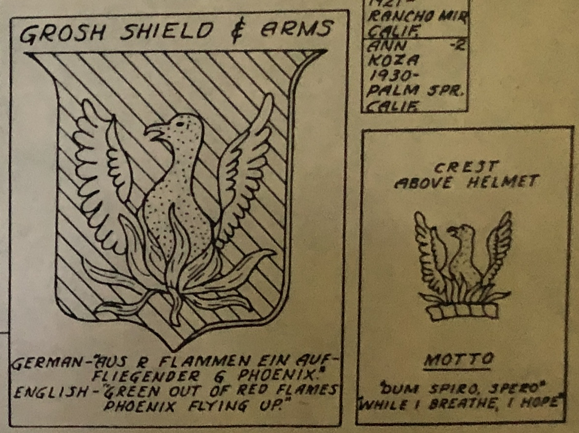 The Crush family crest